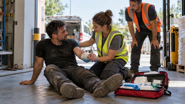 Comment réagir face à un accident au travail : les gestes de premiers secours